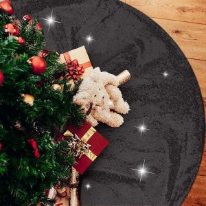 Jupe de sapin de No&euml;l de 91 cm (36 pouces), jupe de sapin en velours &agrave; paillettes style vintage pour d&eacute;coration de f&ecirc;tes, compatible avec Beforeyayn - Neuf