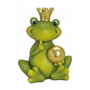 Grenouille de decoration de jardin en c&eacute;ramique 44 cm - Neuf