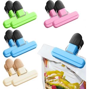 Kal-Pince Alimentaire,8 Pièces Pince Emballage Plastique Fermeture Sachet Clip Pinces Pour Sachets Clips De Fermeture,Cuisine Pinces À Sac Clip D'étanchéité,Reutilisable Pince Fermeture Sachet Alimen - Neuf