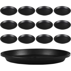 ERYI-Lot De 12 Dessous De Pot De Fleurs Ronds En Plastique De 15 Cm Pour Plantes D'Intérieur Et D'Extérieur, Soucoupe, Soucoupe, Soucoupe, Pot De Fleurs, Dessous De Pot De Fleurs - Neuf