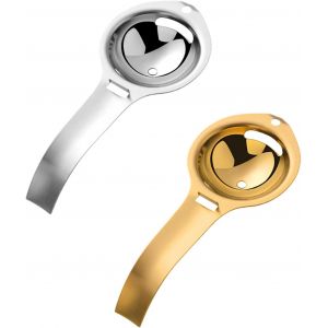 Chenquansarl-2 Pièces Séparateur De Blanc D'oeuf, Outils De Cuisine, Outils En Acier Inoxydable, Outils De Filtration De Liquide D'oeufs, Accessoires De Cuisson. - Neuf