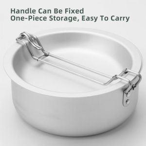 Batterie De Cuisine D'extéRieur En Aluminium Oxydé De Haute Dureté, Casseroles Et PoêLes De Camping Compactes Et Pratiques Pour Le Camping Et La RandonnéE - Neuf