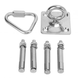 Support De Suspension Pour Hamac Avec Crochet De Fixation Carre, Ecrou Triangulaire, Boucle, Vis D'expansion - Neuf