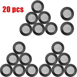 20 Pcs Tuyau En Caoutchouc Rondelle Joint Torique Joint De Tuyau Filtre Filet Maille Pour Pomme De Douche En Acier Inoxydable Pour 1/2 Pouce Pièces De Tête De Robinet - Neuf