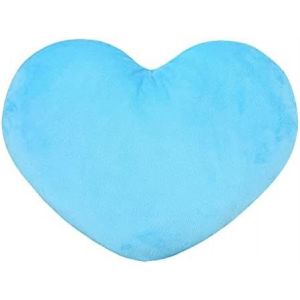 Cauc-Coussin En Forme De Coeur Pour Chambre D'enfant - Coussin D&eacute;coratif En Forme De Coeur - En Peluche - Pour Chambre D'enfant - Id&eacute;al Comme D&eacute;coration De Canap&eacute; - Bleu - 30 Cm - Neuf