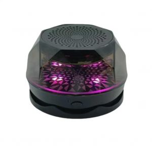Mini Enceinte Bluetooth Sans Fil RGB Atmosph&egrave;re Lumi&egrave;re Portable 3W 70dB Noir YONIS - Neuf