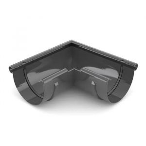 Goutti&egrave;re Angle Ext&eacute;rieure 90&deg; Graphite - Syst&egrave;me 100 - Neuf