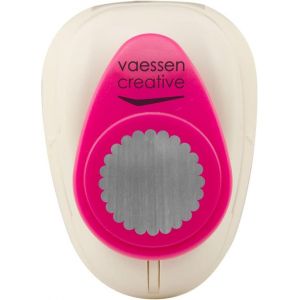 Chenquansarl-Kreiz Coquillage De 2,5 Cm, Taille Moyenne, Perforatrice À Motifs, 1 Pièce, Jusqu'à 160 G/M², Pour Le Bricolage Et Le Scrapbooking, Plastique Métal, Weiß/Rosa, 5 Cm - Neuf