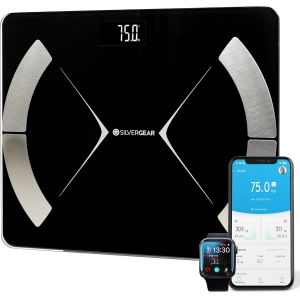 Balance Pèse Personnes Conectée|Balance Impedancemetre Pour Masse Graisseuse Et Muscle|Pèse Personnes Bluetooth Avec App|Mesure Imc,Poids,Eau,Protéines,Masse Osseuse,Bm - Neuf