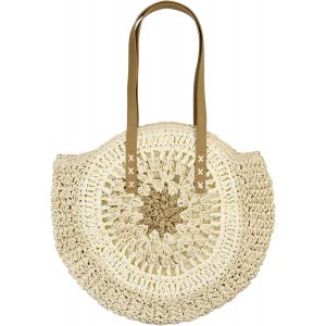 Sac &agrave; Bandouli&egrave;re Paille Femme Sac &agrave; Main en Paille Bandouli&egrave;re pour Plages Voyages Vacances - Neuf