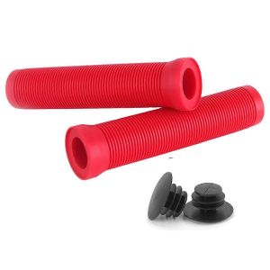 Poignées De Vélo 22mm Poignée De Vélo De Route Antidérapante Absorbant Les Chocs Rouge - Neuf