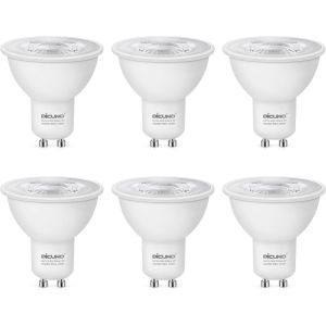 Ampoule Gu10 Dimmable,4.2w Led Équivalent 40w Lampe Halogène,Blanc Chaud 2700k,305lm,Angle De Faisceau 38°,230v,Spot Led Dimmable Gu10 Pour Salle De Bain,6 Pièces - Neuf
