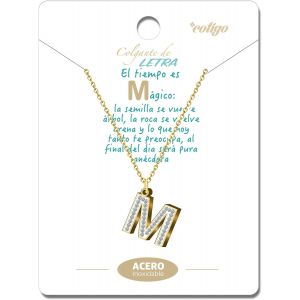 Kal-- Collier Lettre Initial En Acier Inoxydable Avec Pierre De Zircone Brillante - Collier Pour Femme Avec Pendentif Lettre A-Z - Pendentif Initial De Nom - Neuf