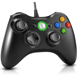 Manette Filaire Pour Xbox 360, Manette De Jeu Filaire Usb Pour Pc Xbox 360, Design Ergonomique Amélioré Pour Xbox 360 Slim Pc Sous Windows Vista/7/8/8.1/10 - Neuf