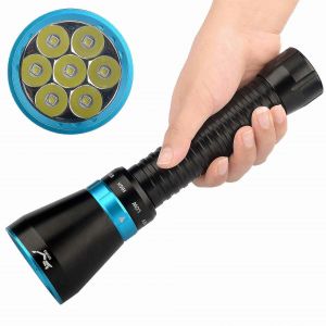 Lampe Torche Led Puissante En Alliage D'aluminium, Lampe Torche De Plongée Professionnelle À Commande Magnétique - Neuf
