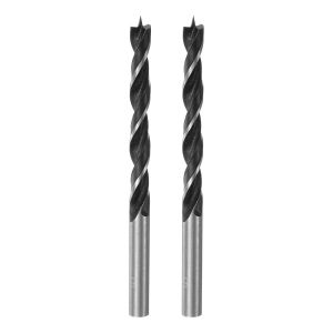 Lot de 2 forets à pointe ronde en acier de 6,5 mm de diamètre pour menuisier,travail du bois,plastique,caoutchouc - Neuf