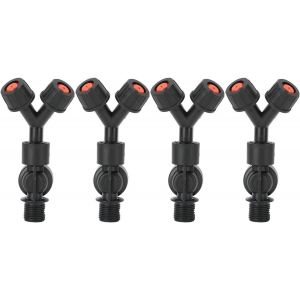 CHECARZHN--NO1-Buse De Pulvérisateur, 4 Pièces G3/8 Dn10 Accessoire Anti-Goutte À Double Buse Pour Pulvérisateur À Dos Électrique Agricole - Neuf