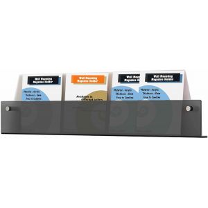 80cm &iquest;&iquest;tag&iquest;&iquest;res Murales en Acrylique Extra R&iquest;&iquest;sistant, Support Mural pour Magazines, Journaux, Brochures, Livres, Porte-Revues Porte-Prospectus Murales Noir TKD8256-80cm-1x - Neuf