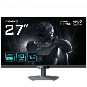 GIGABYTE G27UP Moniteur de jeu 27" 4K UHD - Mode double (4K 160Hz ou FHD 320Hz), 3840 x 2160, 1ms, 400 cd/m&sup2;, FreeSync Premium, HDR10, HDMI 2.1, DisplayPort 1.4 - Neuf