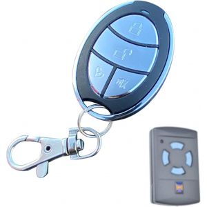 Checarzhn--No1-Telecommande Universelle De Portail Compatible Hörmann Hsm 4/2 ¿ Marentec Type302 [868 Mhz ] 4 Canal Hr-Mr-868 Argent - Neuf