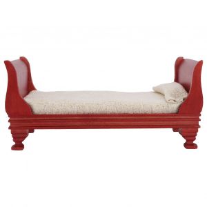 Lit Miniature En Bois Pour Maison De Poupee 1:12, Modele De Meuble Simule, Jouet Pour Enfants, Accessoire - Neuf