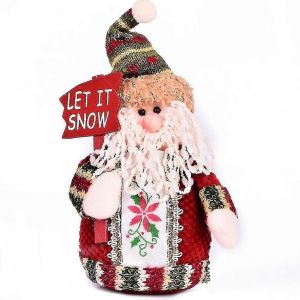 No&euml;l D&eacute;cor debout P&egrave;re No&euml;l P&egrave;re No&euml;l Table Arbre Ornements - Neuf