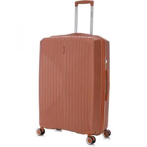 Celims France - Valise Grande en Polypropyl&egrave;ne | Modele 2025 | Taille 75cm 23kg | Serrure TSA | 8 Roulettes 360 | Marron - Neuf