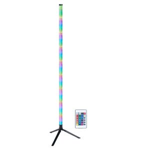 Grundig Lampadaire Led 120 Cm - Lampe Sur Pied Rgb Avec T&eacute;l&eacute;commande - Light Bare Pour Salon Et Chambre - Alimentation Usb - Avec 4 Modes D'&eacute;clairage Et 60 Led - Pour Gaming - Neuf