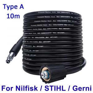 Tuyau de nettoyage d'eau haute pression 610m,cordon de tuyau de lavage à pression,tuyau d'eau de lave-auto pour Nilfisk Gerni HUSQVARNA--Type A-10m - Neuf