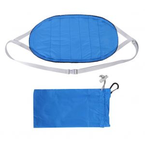 HJLIAN Repose-pieds portable pour bureau et avion, avec sangle reglable, ideal pour les voyages, bleu - Neuf