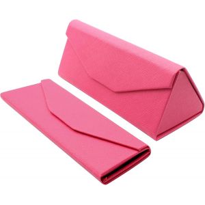 Étui Pliable À Lunettes De Soleil - Boîte Rigide [Triangulaire] Avec [Fermeture Magnétique] Et Doublure Intérieur Protection Vue Lecture Fashion Design Unisexe Femme Homme Enfant Voiture Mode - Neuf
