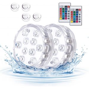 Lampe de piscine à LED alimentée par des piles AAA Peut être utilisée pour h - Neuf