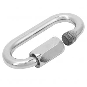 Mousqueton D'escalade Robuste En Acier Inoxydable Avec Verrou Mellon, 6 Mm, Pour L'exterieur, Securise Et A Degainer Rapidement - Neuf