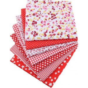 7pcs Tissus Coton Couture,Lot De 50 * 50cm Mixtes Textile Tissu Carrés,Patchwork Coton Tissus,Pour Diy Fait À La Main En Tissu À Coudre Quilting Designs Différent - Neuf