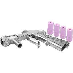 Pistolet de sablage pneumatique, kit de sablage, buse à siphon d'air, sablage abrasif avec 4 buses en céramique, pression d'air de 60 à 120 psi - Neuf
