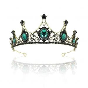 Diadème En Cristal Vintage Et Diadème Noir Couronne Pour Femmes Et Filles Diadème De Princesse - Neuf