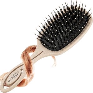 Meimie-- Brosse Poils Sanglier - Brosse Paddle Pour Tous Les Types De Cheveux Avec Encore Plus De Poils - Neuf
