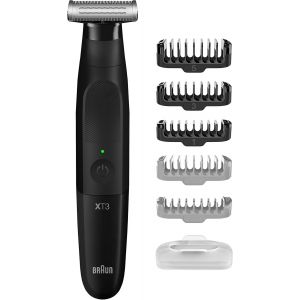 Series X, Tondeuse Hybride Électrique Pour Hommes, Visage Et Corps, Avec 5 Peignes, Lame 4d Innovante, + Rasoir Pour Le Corps Avec Sabot Bidirectionnel Et Tête Flexible Pour Un Rasage Rap - Neuf