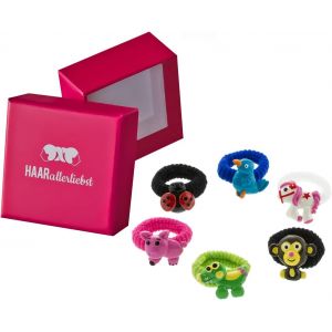 Kal-Lot De 6 Chouchous À Cheveux Pour Fille - Couleur : Rose - Neuf