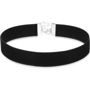 Collier Ras Du Cou En Velours Noir Pour Femme,Classique,R&eacute;glable,Gothique,Ruban &Eacute;pais,Bijoux Gothiques,Cadeaux Pour Halloween,F&ecirc;te D'anniversaire,Accessoires De Cosplay (2 Cm De Large,2 - Neuf