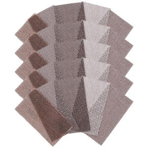 Mind 25 Pièces 70x125mm Bandes De Papier De Verre Net Feuille De Ponçage De Papier Grain P80/P120/P150/P180/P240 Avec 5x Chacune Compatible Avec La Ponceuse Pratique - Neuf