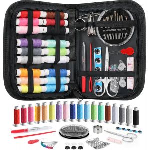 Mevronisshop-Kit Couture, Premium Couture Accessoires Set De Couture Avec &Eacute;tui De Transport, Kit De Couture Complet Pratique Cadeau Maman Cadeau Mamie Pour La Maison, Voyage, Utilisation D'urgence - Neuf