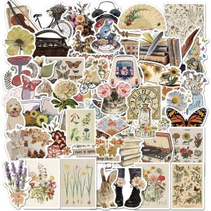 100 Pièces Stickers Scrapbooking, Vintage Autocollant Scrapbooking, Mignon Autocollants Pour Scrapbooking, Stickers Autocollant Livre Aesthetic Décoratifs Pour Diy Journal Scrapbooking Album - Neuf