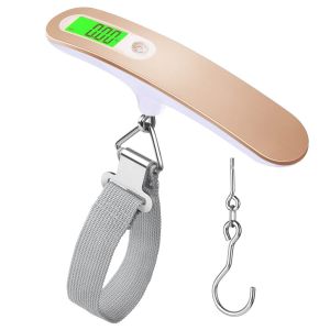 ¿Or¿Pèse-bagages Balance de poids de bagage de haute précision Balance de valise portable Balance numérique électronique de poche 110 Lb / 50Kg Balance numérique suspendue pour voyage avec crochet - Neuf