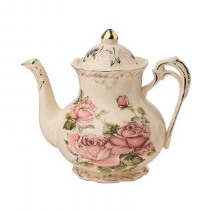 Vintage Rose Floral Théière En Porcelaine 29 Oz De 3 Tasses De Thé En Vrac Les Amoureux De Cadeau Pour Les Femmes - Neuf