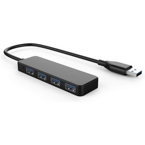 Hub USB, 4 ports USB ultra fin, portable, r&eacute;partiteur pour iMac Pro, MacBook Air, Mac Mini/Pro, Surface Pro, notebook, lecteurs USB et disque dur mobile (usb 3.0 hub) - Neuf