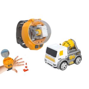 Mini Bulldozer T&eacute;l&eacute;command&eacute; Avec Montre Jouet Pour Enfants Et Chargement Usb - Neuf