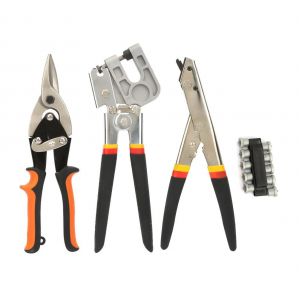 XYONG Ensemble d'outils manuels de cisailles a tole et de sertissage de goujons pour l'aviation avec 10 embouts de vis PH2 - Neuf
