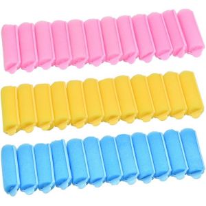36 Pièces Éponge Rouleaux De Cheveux Rouleaux De Cheveux Styling Outil De Curling 2 * 7 Cm Éponge Rouleaux De Cheveux Bricolage Coiffure Pour Femmes Filles - Neuf