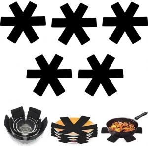 5 PCS Protege Po&ecirc;le,Protege Casserole et Po&ecirc;le,R&eacute;sistant &agrave; la Chaleur,Lavable,Plaques de Protection Empilables (20 cm) - Neuf